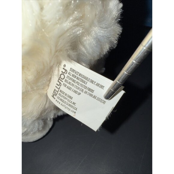 KELLYTOY Plush Lamb 11” Super Soft Baby Sheep Cream Chubby Lamb - Picture 5 of 13